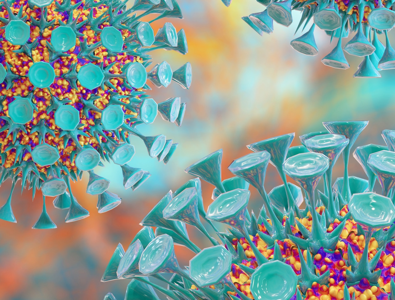 Virus closeup - Virus closeup - 922950106